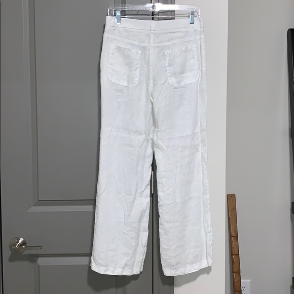 🌸NWOT White linen banana republic pants - Picture 2 of 2